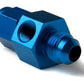 Nitrous Oxide (NOS) NOS16103 Bottle Gauge Adapter Fitting Swivel Type -4 An 1/8" Port Blue