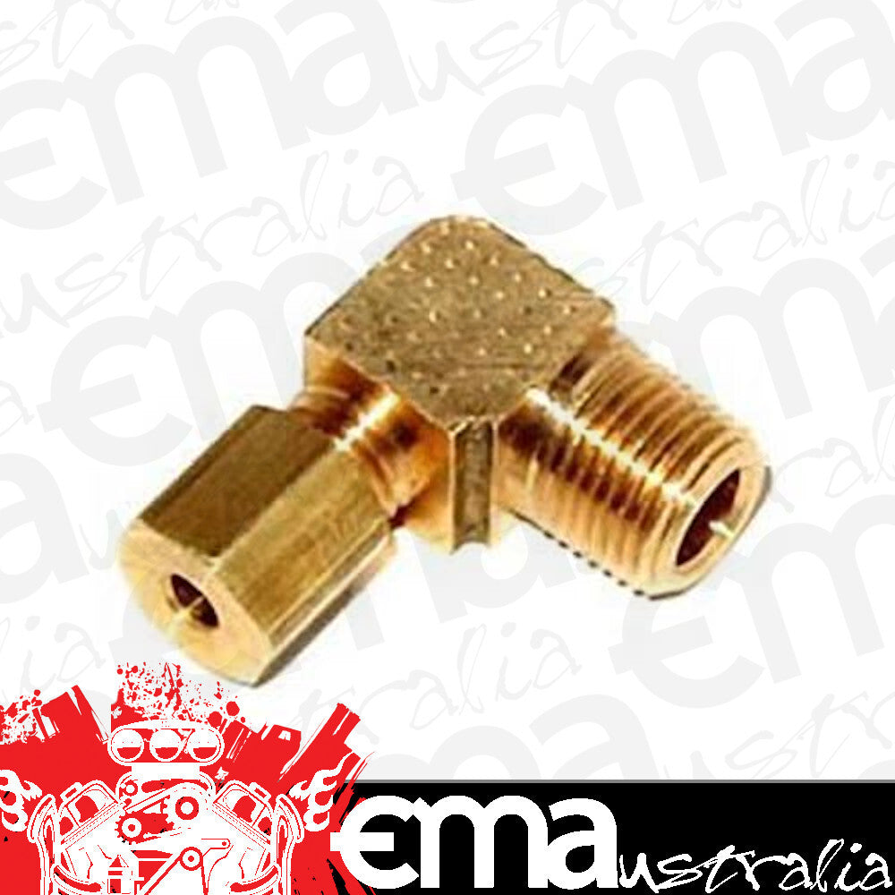 Nitrous Oxide (NOS) NOS16434 90¶ôÇ÷ Brass Compressing Fitting 1/8" NPT X 1/8" Tube