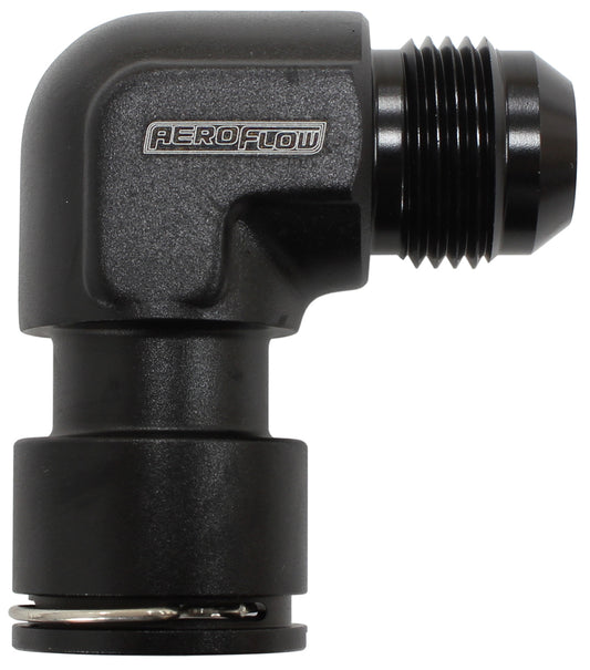 Aeroflow AF50-1010 LSA S/Charger Water Fitting 90Deg to -10AN Clip On F/Mal