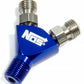 Nitrous Oxide (NOS) NOS17255 Flare Jet to 1/8" NPT "Y" Fitting Blue