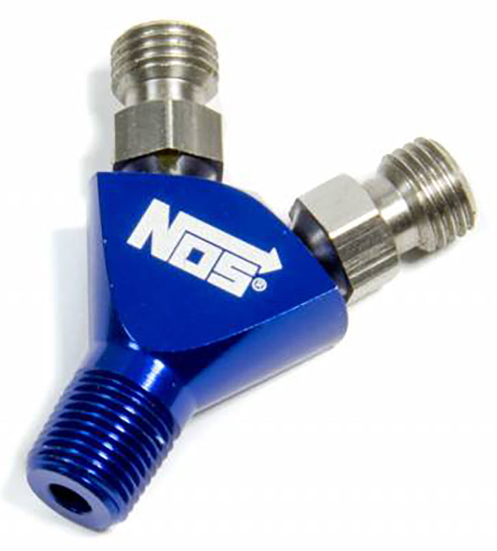 Nitrous Oxide (NOS) NOS17255 Flare Jet to 1/8" NPT "Y" Fitting Blue