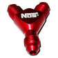 Nitrous Oxide (NOS) NOS17836 Specialty Aluminium -6 AN Male Y Fitting Red Anodized