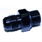 Nitrous Express NX11722 Adapter Nitrous Bottle Aluminum Black Anodized Male -6 AN O-Ring To Male -6 AN (each)
