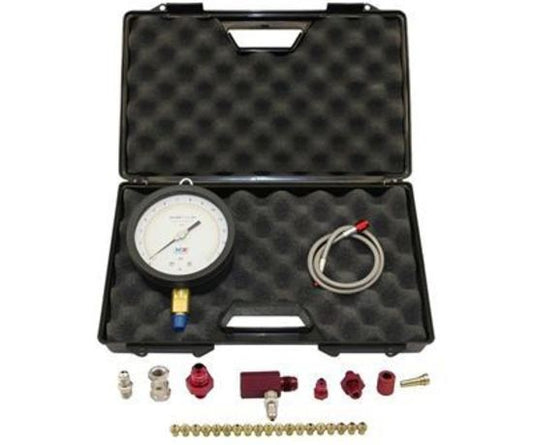 Nitrous Express NX15529 Gauge Fuel Pressure Master Flo-Check Pro 0-16 PSI 6" Mechanical Kit