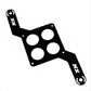 Nitrous Express NX15729 Fuel/Nitrous Solenoid Bracket for Dominator Carburetor Flange Mounting Style Aluminum Black Anodized (each)