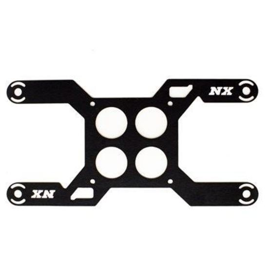 Nitrous Express NX15729D Carb Plate Solenoid Bracket for Dominator (4 Solenoid)