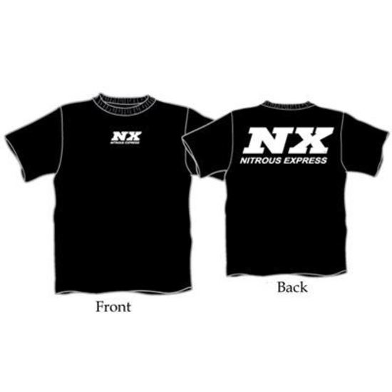Nitrous Express 16503 4X Black T-Shirt W/ WHITE NX