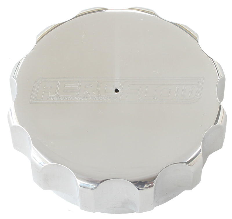 Aeroflow AF59-1021 Replacement Polished Cap with Breather For Power Steer Tanks