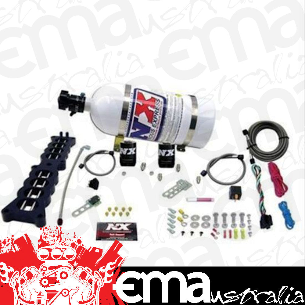 Nitrous Express NX20100-10 Ford 5.0L Stock Manifold Plate w/ 10 lb Bottle