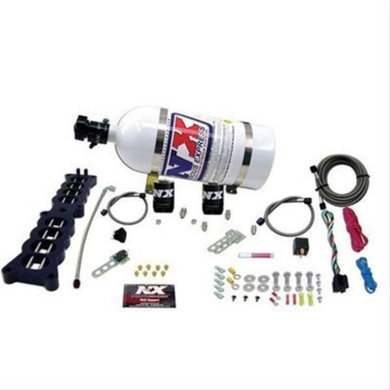 Nitrous Express NX20100-10 Ford 5.0L Stock Manifold Plate w/ 10 lb Bottle