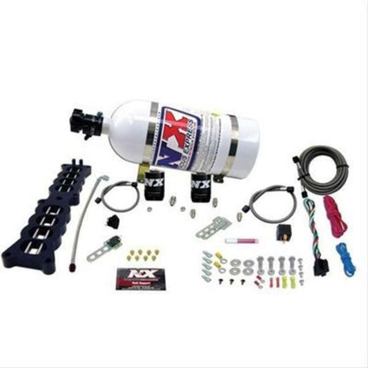 Nitrous Express NX20100-10 Ford 5.0L Stock Manifold Plate w/ 10 lb Bottle