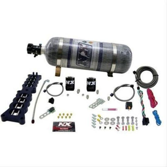 Nitrous Express NX20100-12 Nitrous System Ford 5.0 Kit 12 lb Bottle Stock Intake Manifold Plate