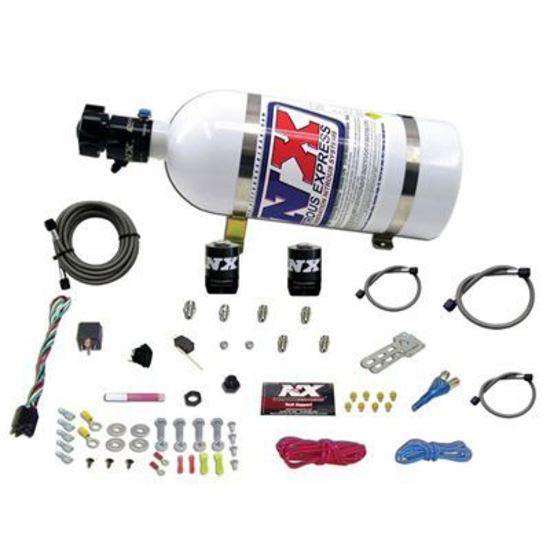 Nitrous Express 20915-10 UNIVERSAL SYSTEM FOR EFI (ALL SINGLE NOZZLE APPLICATION) WITH 10LB BOTTLE