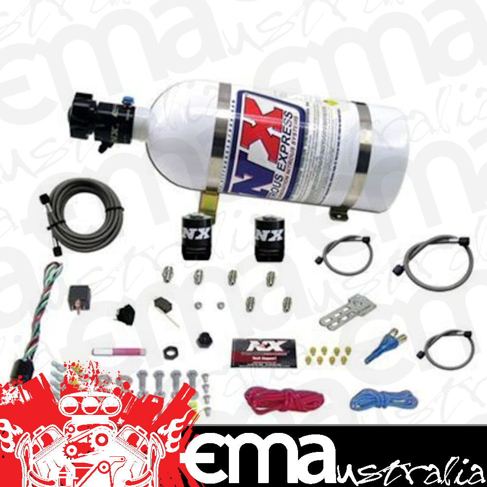 Nitrous Express 20915-10 UNIVERSAL SYSTEM FOR EFI (ALL SINGLE NOZZLE APPLICATION) WITH 10LB BOTTLE