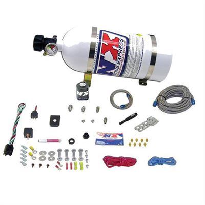 Nitrous Express NX21000-05 Nitrous System 5 lb Bottle Efi Dry Single Nozzle Kit 35-150 HP Kit