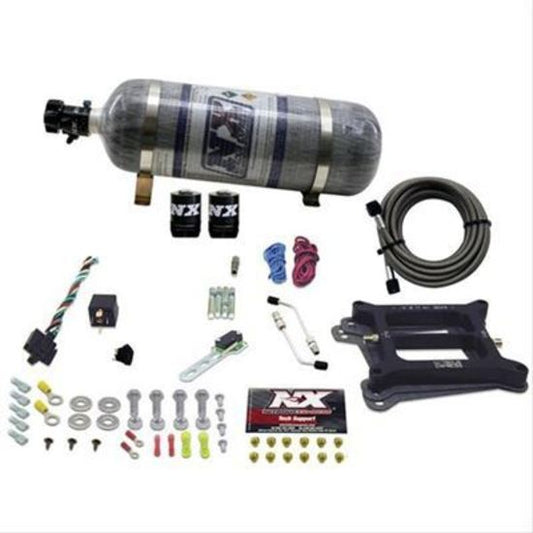 Nitrous Express NX30040-12 Nitrous System 12 lb Bottle 4150 4-Barrel/Gas Kit