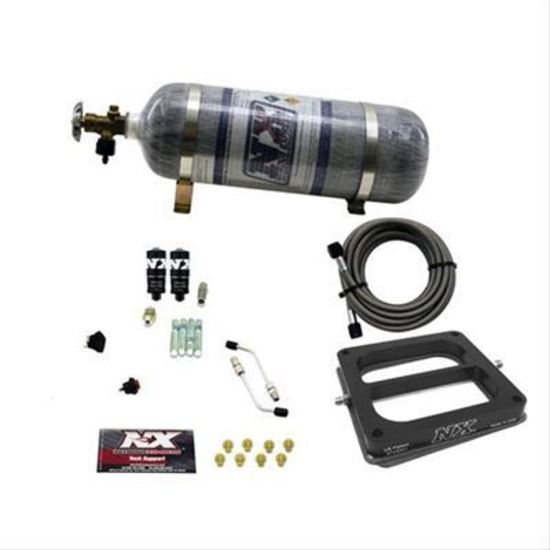 Nitrous Express NX40070-12 Nitrous System 12 lb Bottle Hitman Dominator 100-150-200 HP Kit