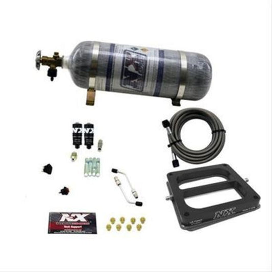 Nitrous Express NX40070-12 Nitrous System 12 lb Bottle Hitman Dominator 100-150-200 HP Kit