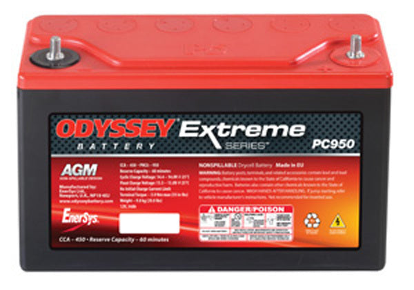 Odyssey ODER30 Extreme Racing Battery 12V / 450Cca 9.8"L X 3.8W" X 6.1"H