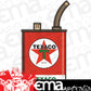 ORB-90156257 Texaco Motor Oil Can Steel Sign 8-3/4" x 16"