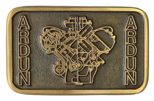 O'Brien Truckers OTBBA Ardun Bronze Belt Buckle suit 1-1/2" Wide Belt