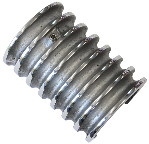 O'Brien Truckers OTECCS Polished Finned Aluminium Coil Cover Slips On To Coil