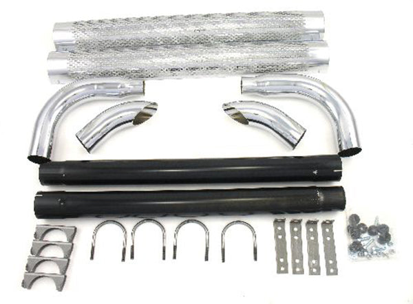 Patriot Exhaust PATH1060 Shielded Side Pipe 2" Inlet w/ 3" Outlet 60" Oal
