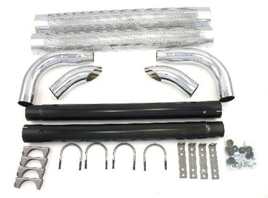 Patriot Exhaust PATH1070 Shielded Side Pipe 2" Inlet w/ 3" Outlet 70" Oal
