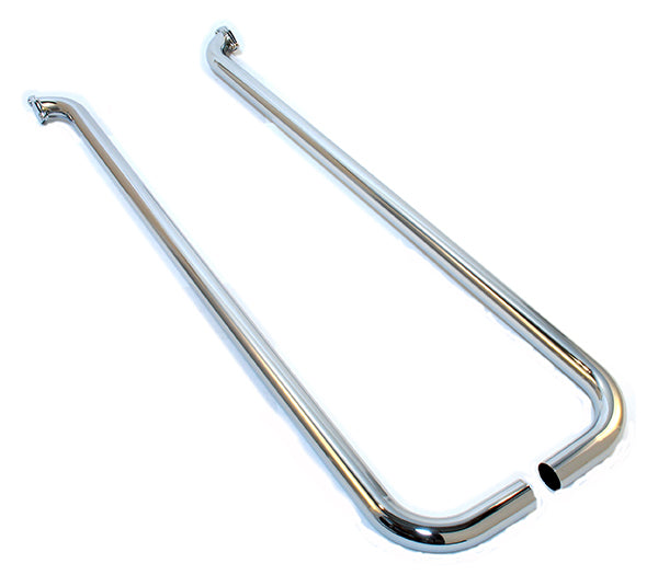 Patriot Exhaust PATH1273 Single Style Low-Line Lakes Pipes 2" Inlet/Outlet 70" Length