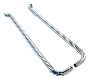 Patriot Exhaust PATH1273 Single Style Low-Line Lakes Pipes 2" Inlet/Outlet 70" Length