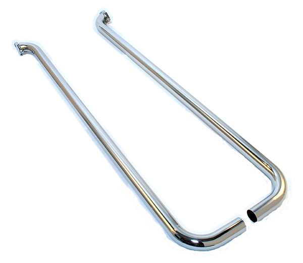 Patriot Exhaust PATH1283 Single Style Low-Line Lakes Pipes 2" Inlet/Outlet 80" Length