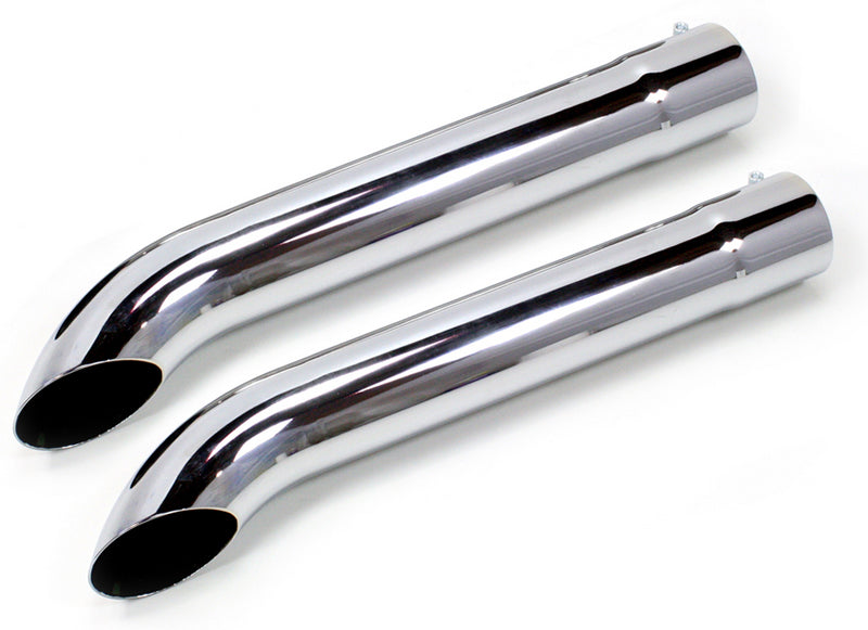 Patriot Exhaust PATH3822 Chrome Side Tube Turnouts w/ Mufflers 3-1/2" I.D X 26" Length