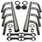 Patriot Exhaust PATH8002 Lakester Weld-Up Header Kit suit SB Chev 1-5/8" Primary Pipe w/ 4" Collector Oval Port