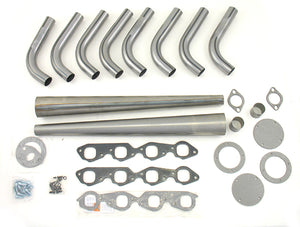 Patriot Exhaust PATH8003 Lakester Weld-Up Header Kit suit BB Chev 1-7/8" Primary Pipe w/ 4" Collector Square Port