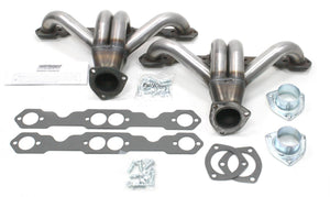 Patriot Exhaust PATH8027 Patriot Tight Truck Shorty Headers Raw suit Round Port Chev SB V8