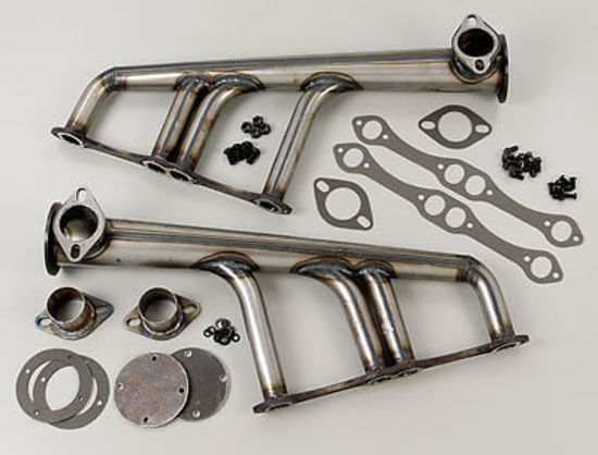 Patriot Exhaust PATH8040 Patriot Lakester Street Rod Headers Mid Length Steel Chev SB Raw Finish