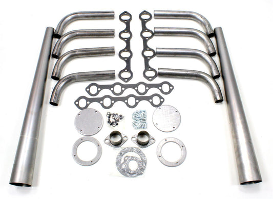 Patriot Exhaust PATH8414 Patriot Lakester Weld-Up Kit Ford SB Windsor 1-5/8" Prim X 3-1/2" Coll