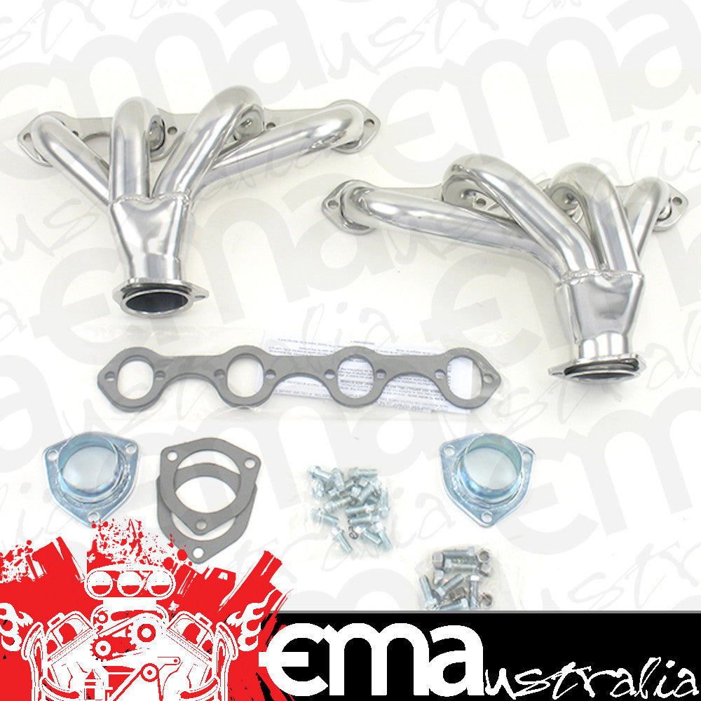 Patriot Exhaust PATH8427-1 Ceramic Coated Tight Tuck Headers suit SB Ford 1-5/8" Primary Pipe w/ 2-1/2" Collector Oval Port