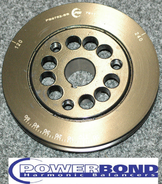 Powerbond PB9752-SS Race Series 6.01" Balancer Holden 6 Blue & Black Neutral Bal