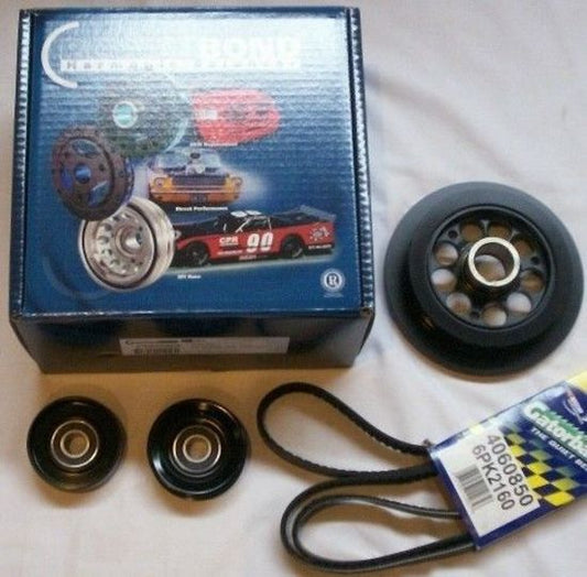 Powerbond PBK003 20% Underdrive Balancer & Pulley Kit Ford Ba-Fg 6 Cyl 4.0L