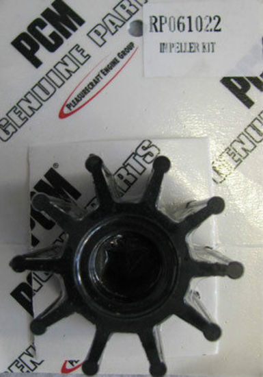 2003 and newer PCM Excalibur 330, EX343, ZR6, ZR409, 5.0L Pro Sport, and GM 5.0L, 5.7L & 6.0L with a serpentine belt. Impeller fits on a double flat sided shaft Pleasurecraft