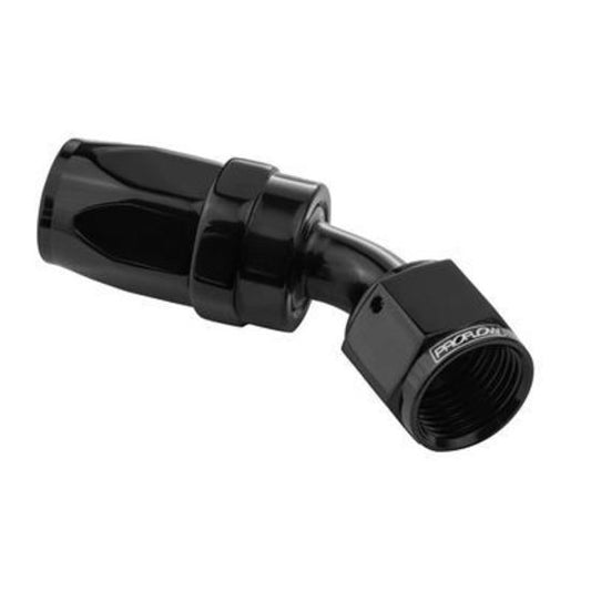 Proflow PFE102-12BK 45 Degree Hose End -12AN Hose to Female Black