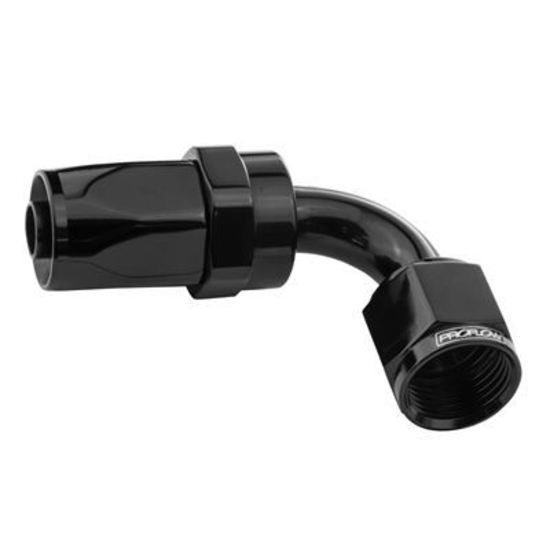 Proflow PFE103-08BK 90 Degree Hose End -08AN Hose to Female Black