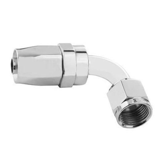 Proflow PFE103-08HP 90 Degree Hose End -08AN Hose to Female Polished