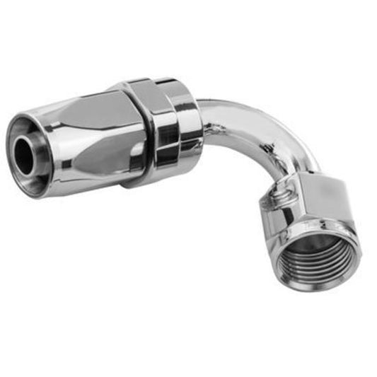 Proflow PFE104-08HP 120 Degree Hose End -08AN Hose to Female Polished