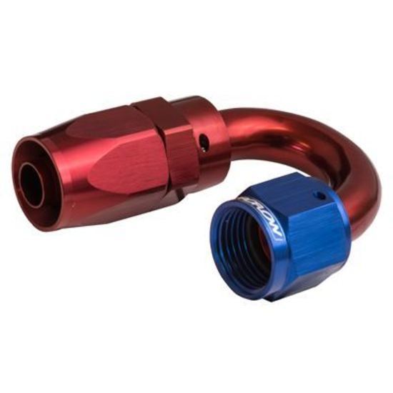 Proflow PFE106-16 180 Degree Hose End -16AN Hose to Female Blue/Red