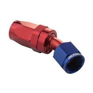 Proflow PFE107-04 30 Degree Hose End -04AN Hose to Female Blue/Red