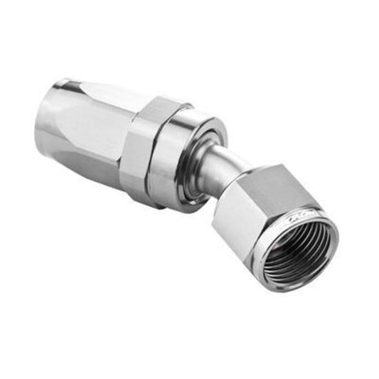 Proflow PFE107-08HP 30 Degree Hose End -08AN Hose to Female Polished