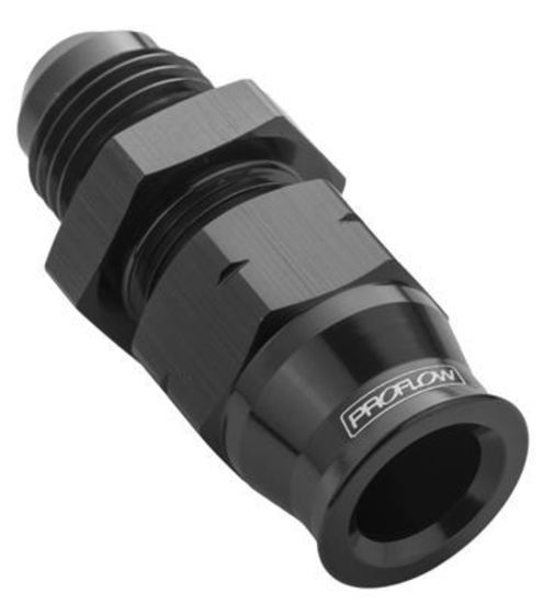 Proflow PFE108-08BK 1/2" Tube to Male -08AN Hose End Aluminium Tube Adaptor Black