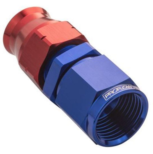 Proflow PFE109-12 3/4" Tube to Female -12AN Hose End Aluminium Tube Adaptor Blue/Red